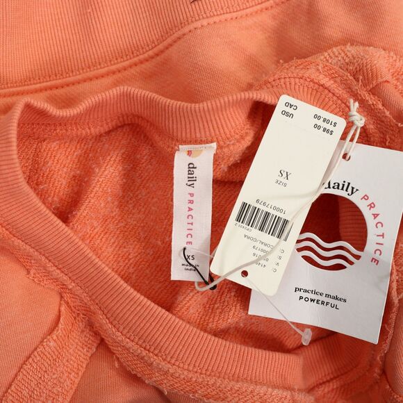 Anthropologie Daily Practice Pardon our Dust Crop Sweatshirt Top XS NWT 284190 - Picture 8 of 8